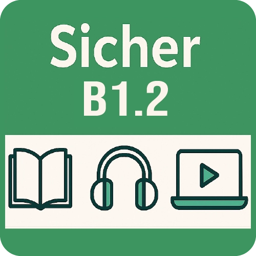 آموزش زبان آلمانی B1.2 ادامه سطح B1 است؛ اینجا دایره واژگان و گرامرت عمیق‌تر می‌شود و می‌توانی درباره موضوعات گسترده‌تر و چالش‌برانگیزتر صحبت کنی. این بخش تو را برای مدیریت مکالمات واقعی‌تر در زندگی روزمره آماده می‌کند. این بسته شامل ۳۸ جلسه ویدیویی (۴۲ ساعت آموزش) از درس ۷ تا ۱۲ است. در طول این دوره روی مهارت نوشتاری، شنیداری و مکالمه پیشرفته‌تر تمرکز می‌کنیم. ویژگی‌های بسته آموزش زبان آلمانی B1.2 واژگان حوزه کار، محیط زیست و رسانه گرامر B1: جملات شرطی (Konjunktiv II)، افعال Modal در زمان گذشته درک مطلب متون طولانی‌تر: داستان‌ها و گزارش‌ها نوشتن متن‌های توصیفی و روایی مکالمه درباره آینده و برنامه‌های زندگی منابع آموزشی و پشتیبانی استفاده از Lehrwerke معتبر: Sicher! B1+ و Mittelpunkt B1+ تمرین شنیداری با فایل‌های معتبر آلمانی پشتیبانی مدرس در طول مسیر دسترسی به انجمن B1 برای رفع اشکال 🎁 نتیجه؟ با آموزش زبان آلمانی B1.2، سطح B1 را عمیق‌تر درک می‌کنی و آماده ورود به بخش سوم (B1.3) می‌شوی.